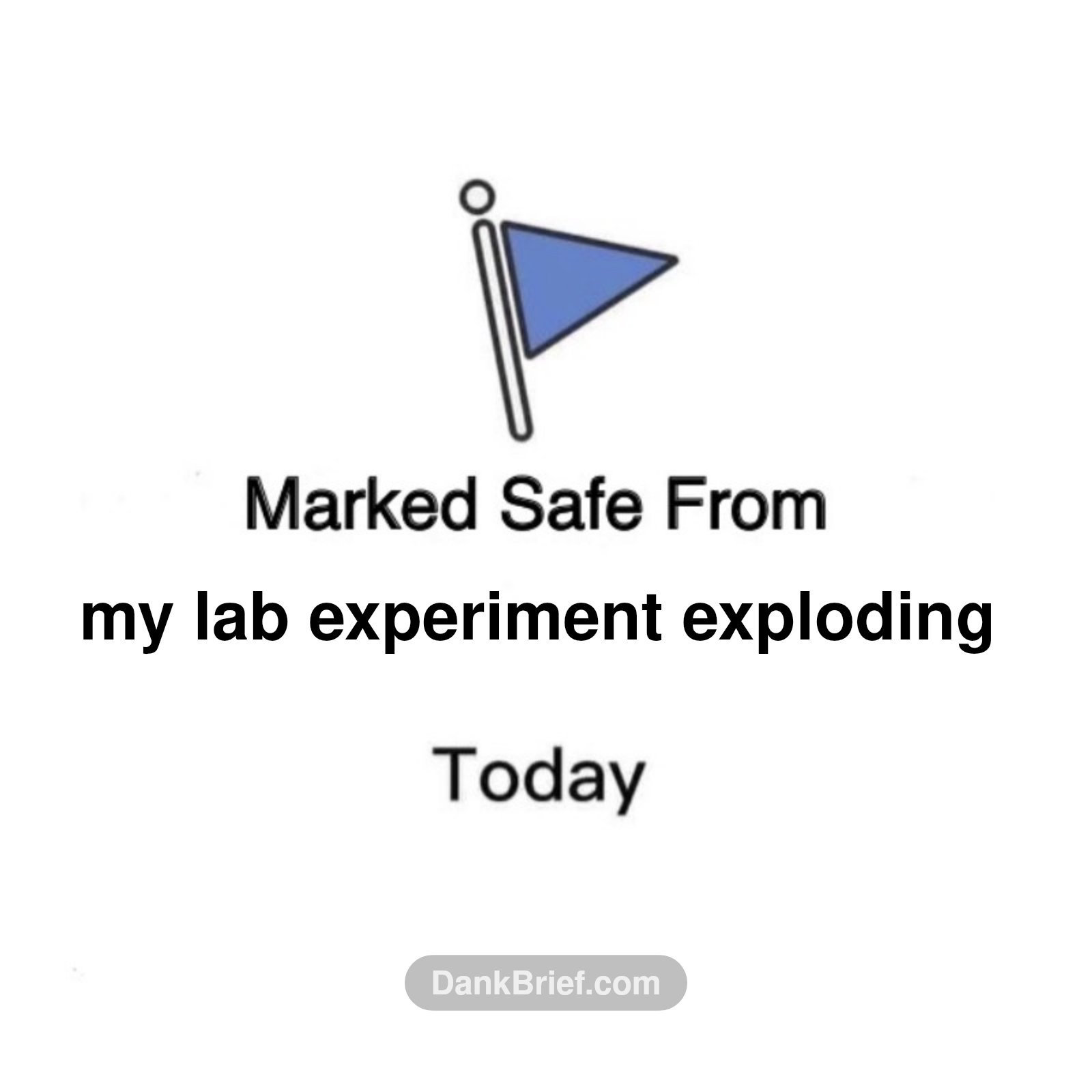 Another day, another non-explosive experiment