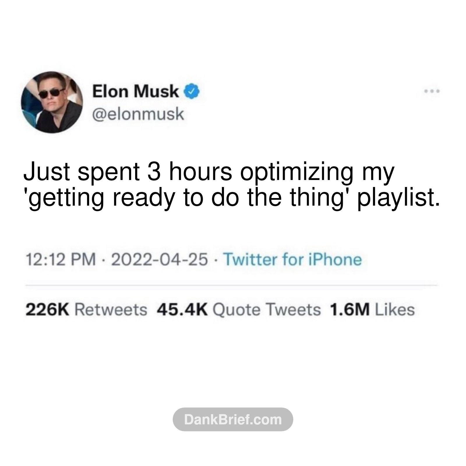 Peak productivity, folks