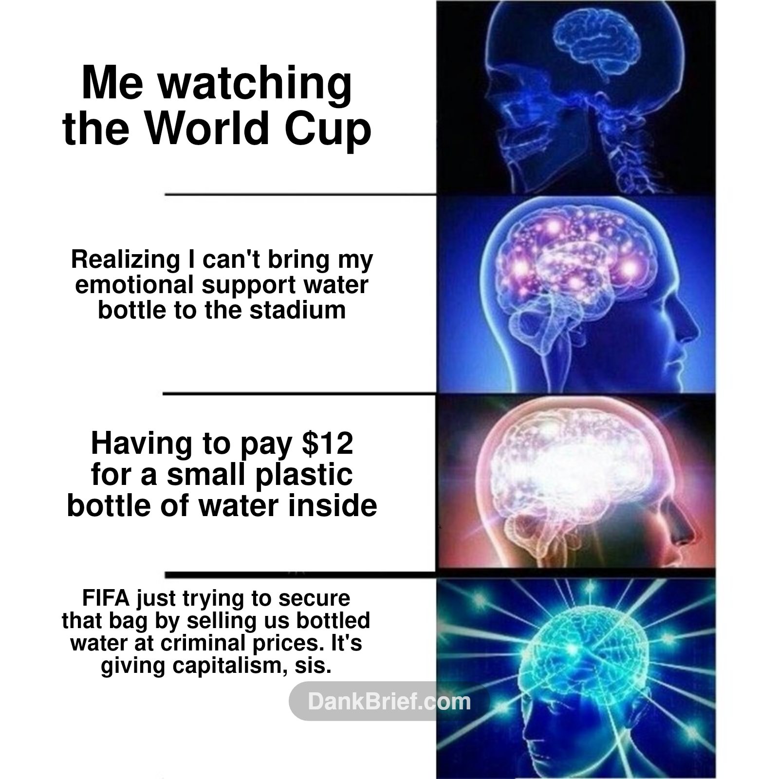 FIFA said no hydration for y'all at the World Cup 😭