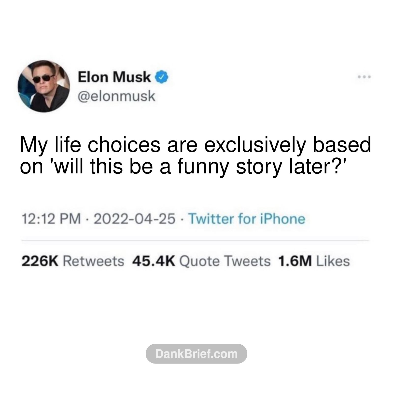 Me making all my life choices