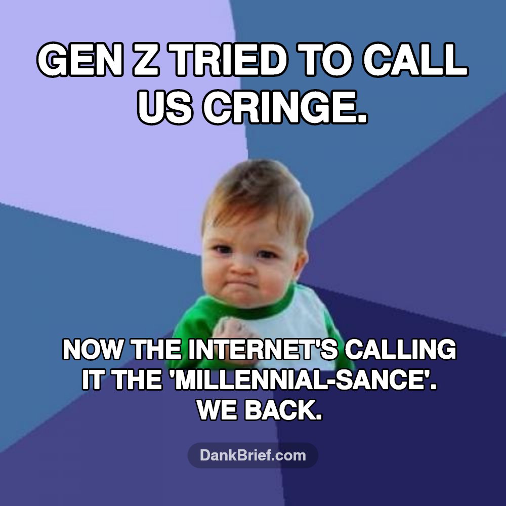 The Millennial-sance is REAL, bro