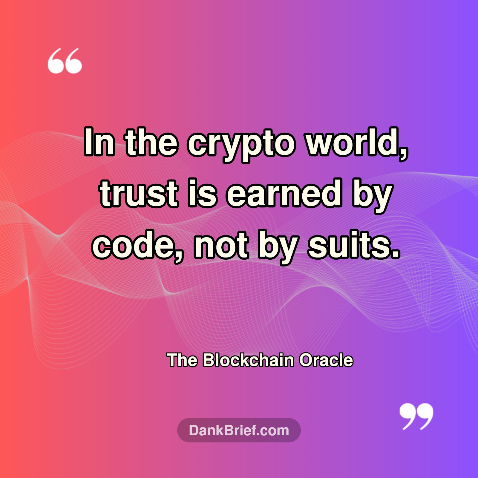 Crypto Truth: Code is King