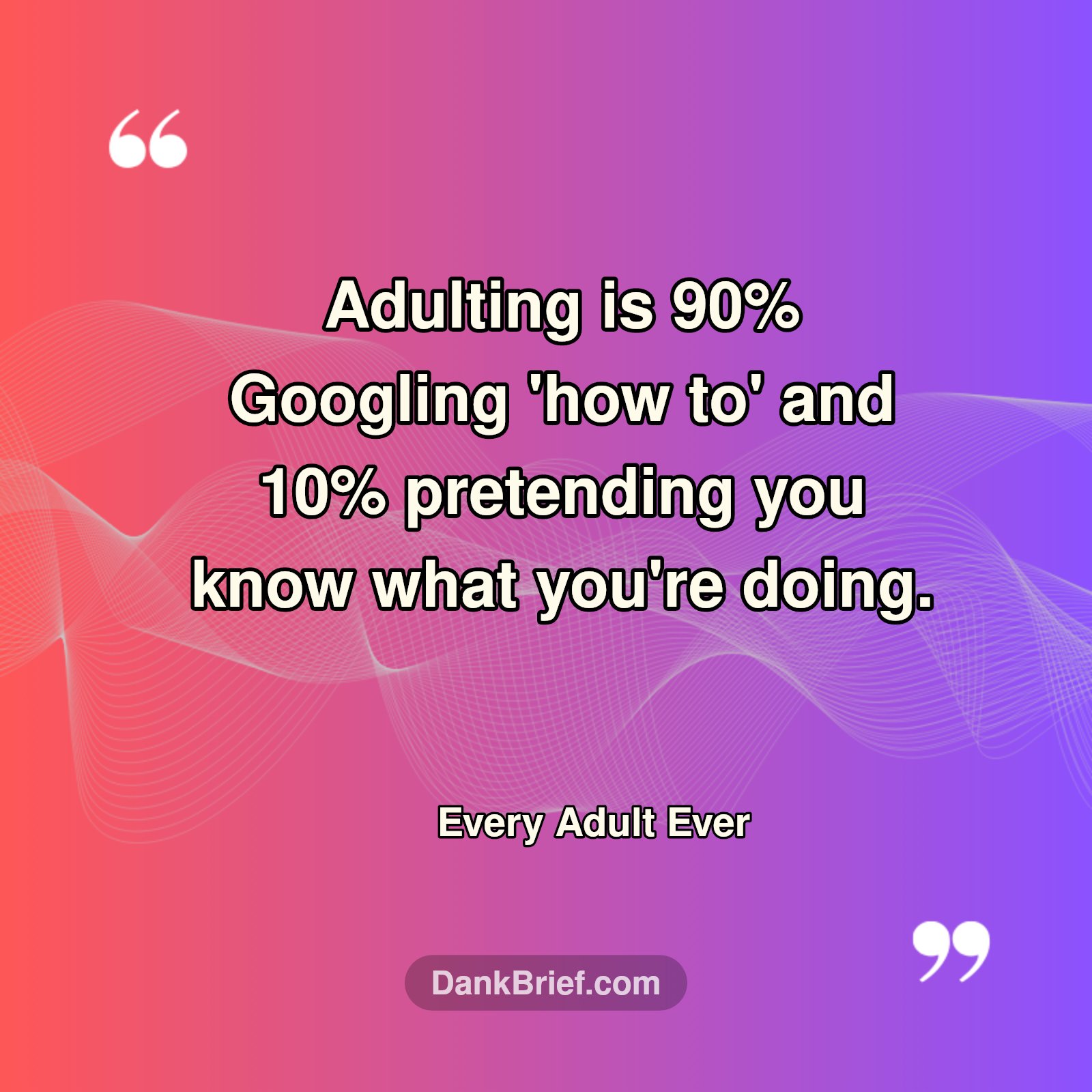The Real Adulting Experience