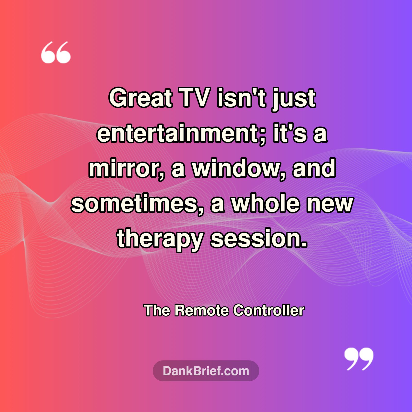 Your Binge is Therapy