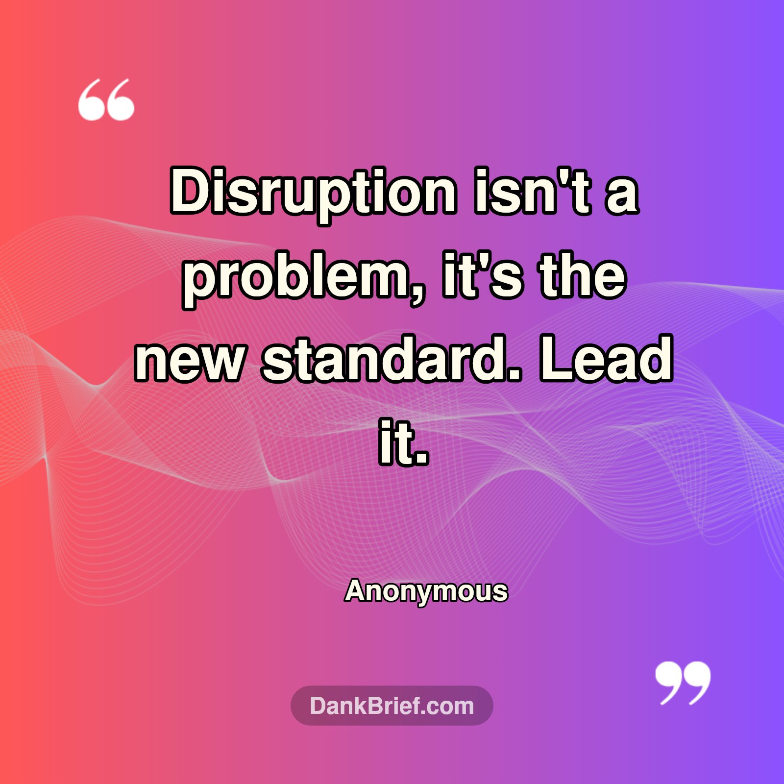 Disrupt The Game