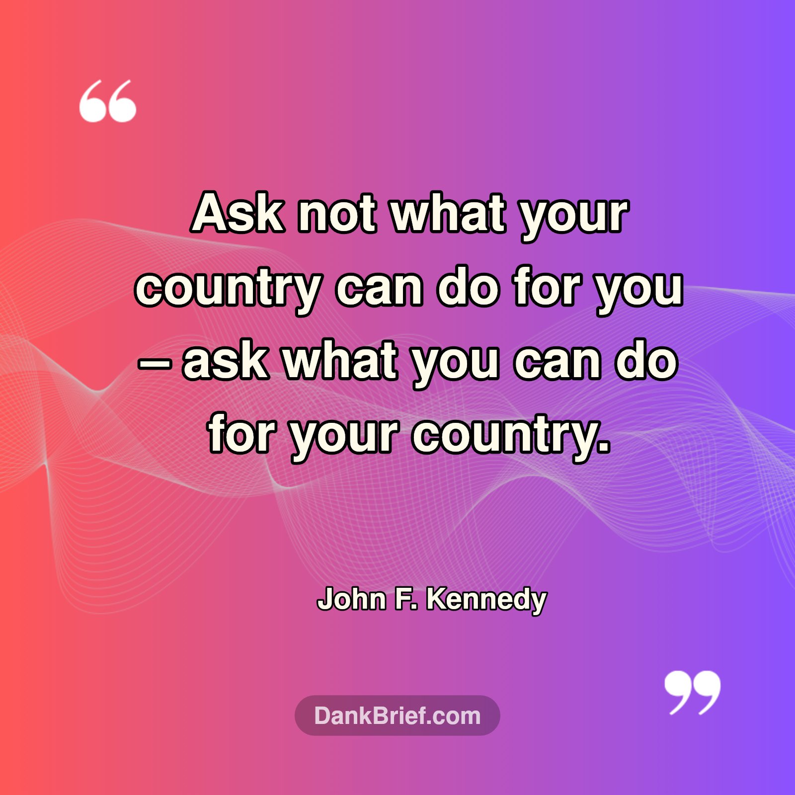 Your Impact Matters: JFK's Challenge