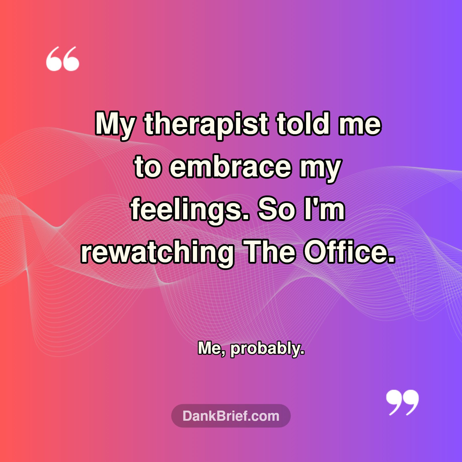 Relatable TV Show Therapy