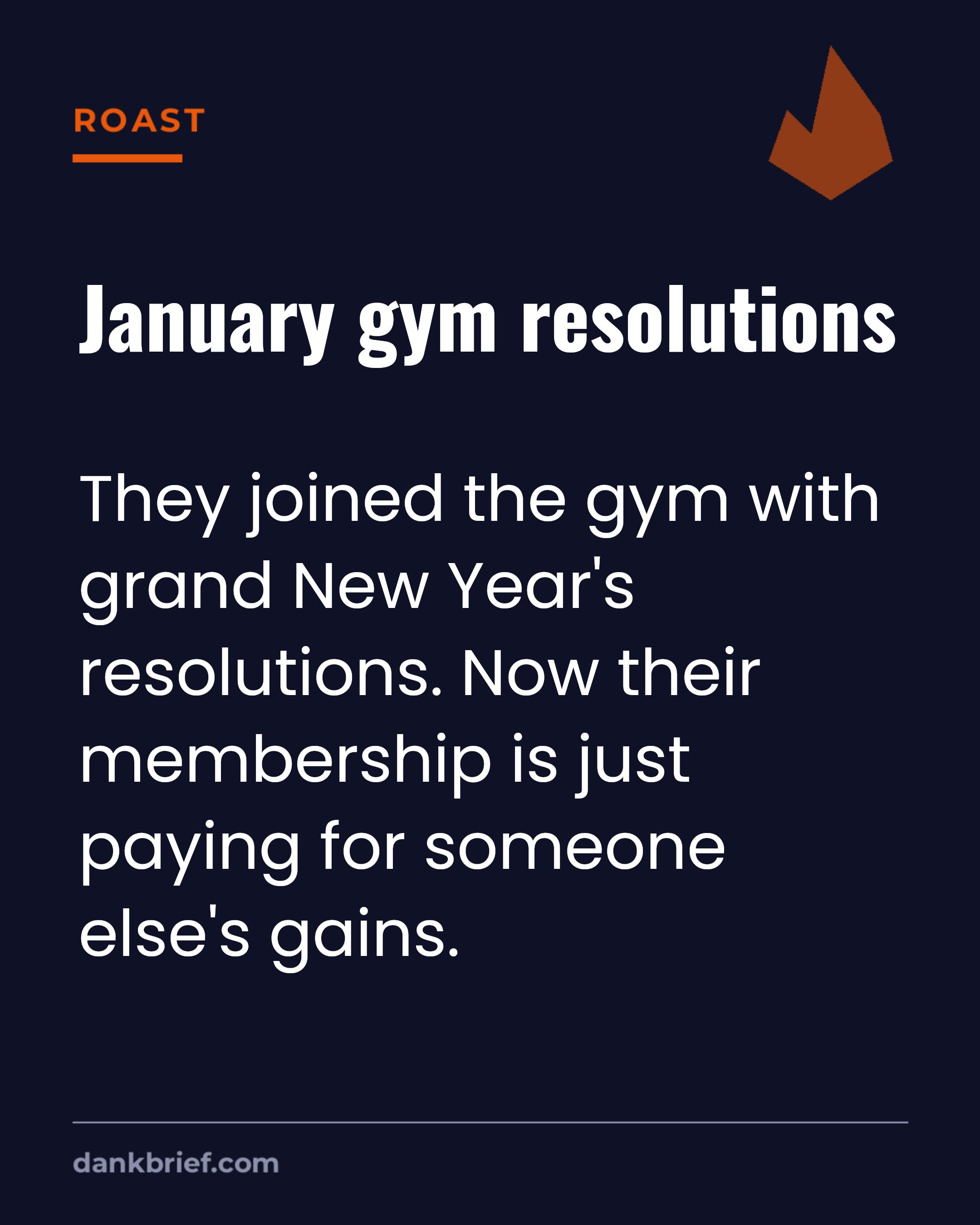 January gym resolutions / They joined the gym with grand New Year's resolutions. Now their membership is just paying for someone else's gains.