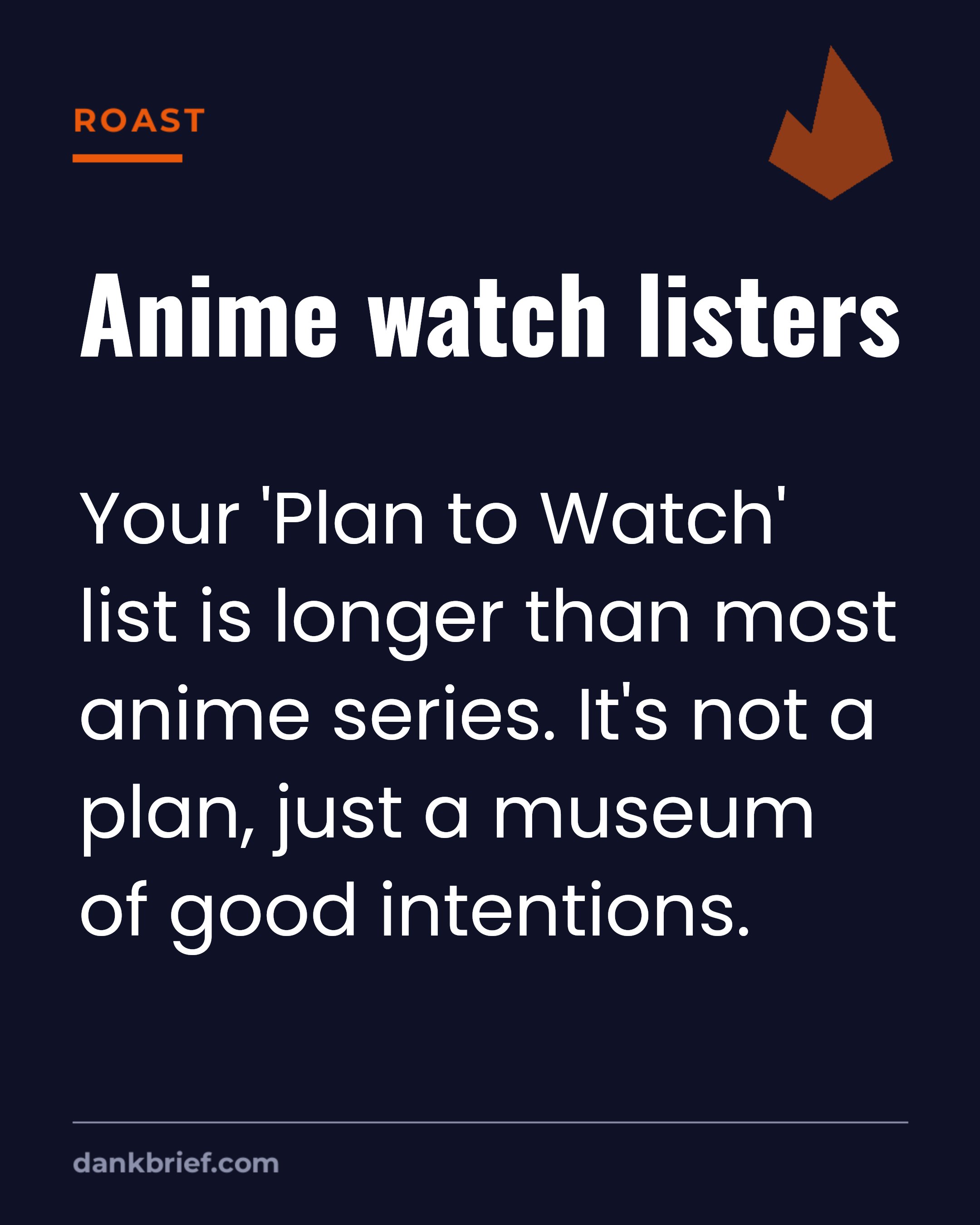 The ever-growing anime watch list