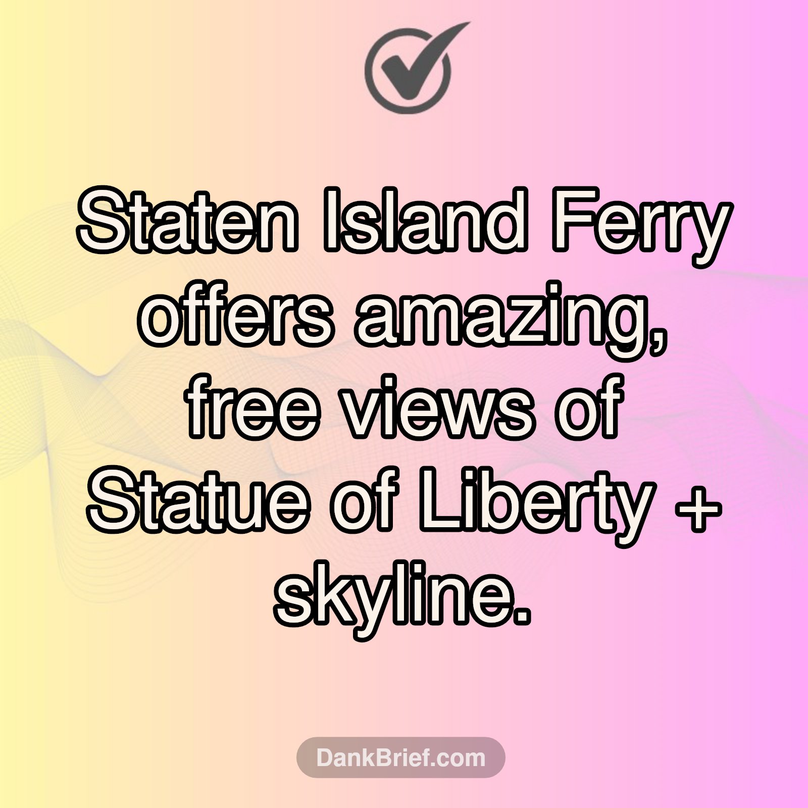 NYC Hack: Statue of Liberty View for FREE