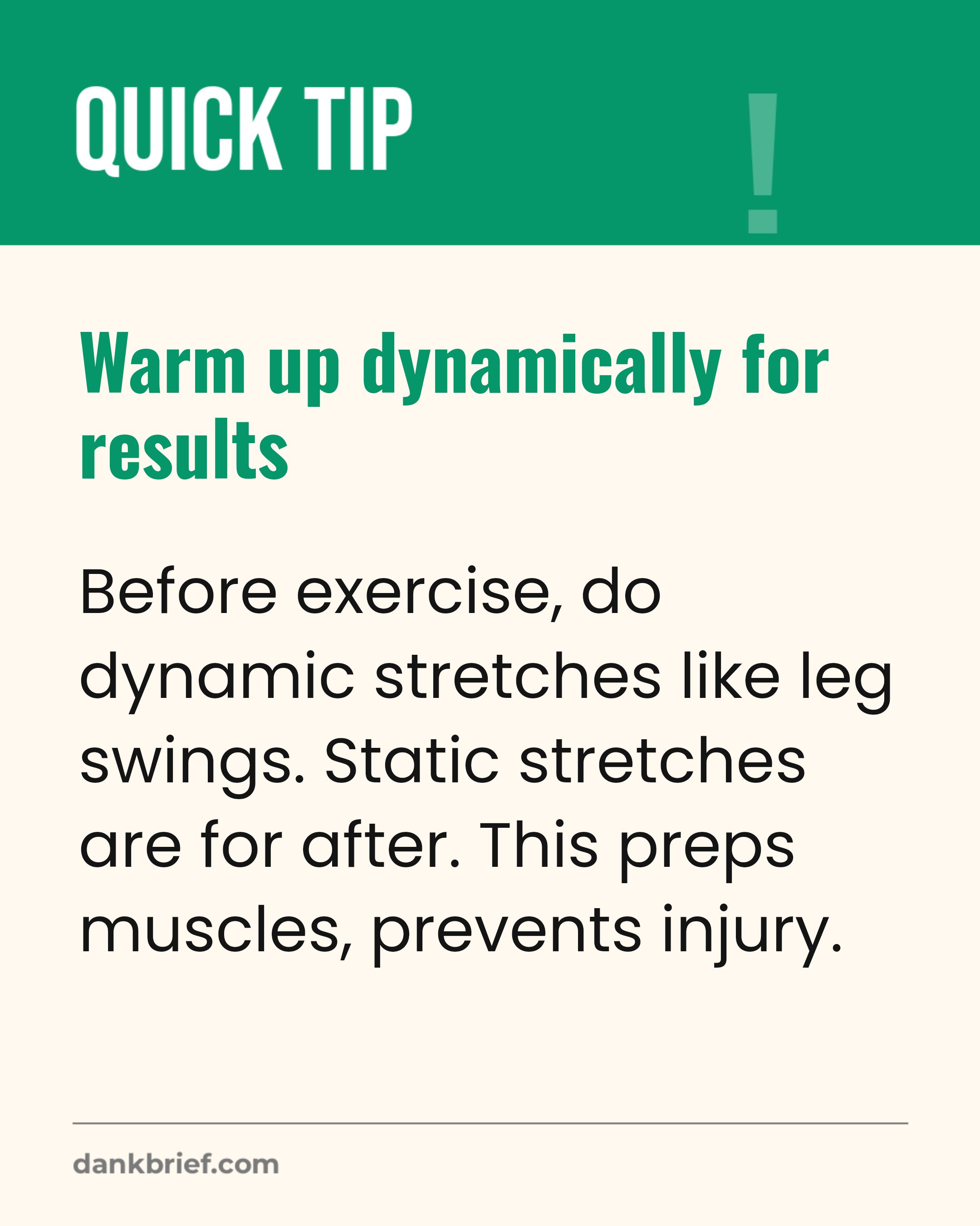 Dynamic Warm-up for Better Performance