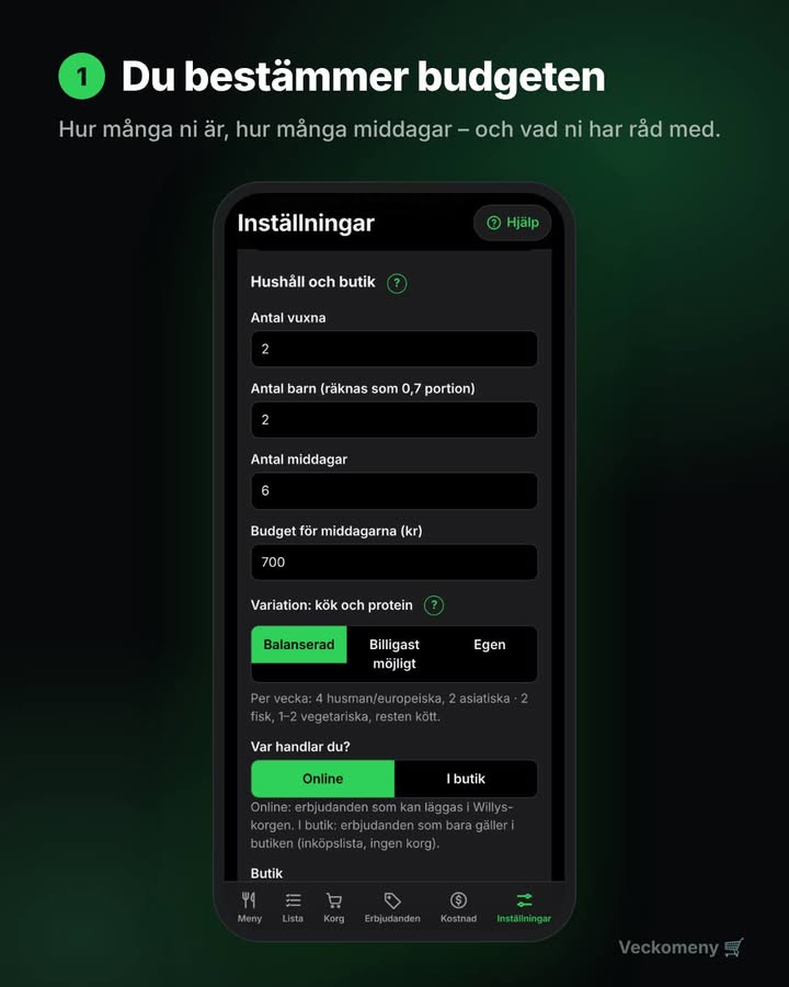 đ Varför jag byggde Veckomeny â bild 1 av 3