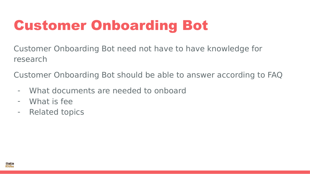 CUSTOMER ONBOARDING BOT