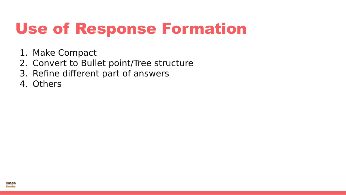 How to Form response in AI Ass