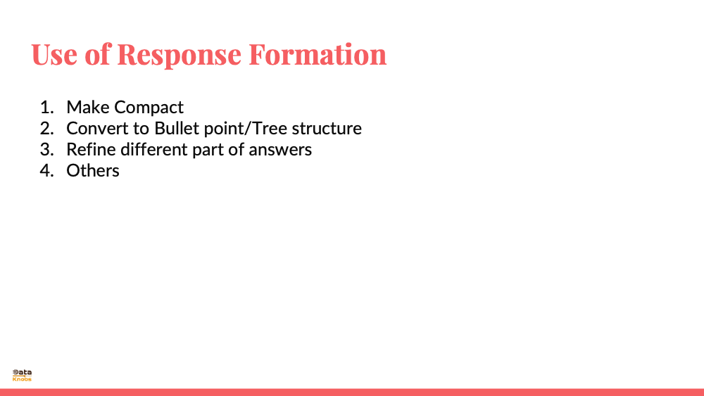 HOW TO FORM RESPONSE IN AI ASS