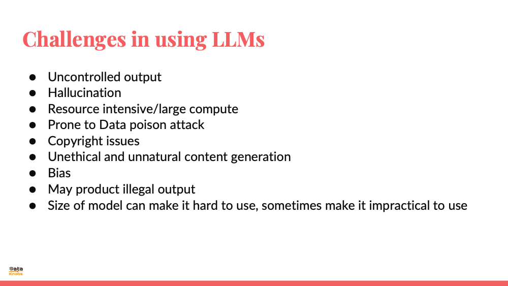 LLM CHALLENGES SLIDE