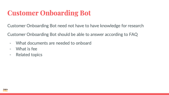 CUSTOMER ONBOARDING BOT