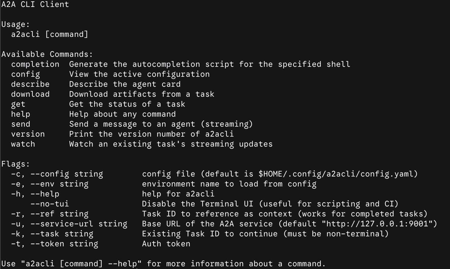 A2A CLI