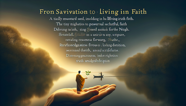 Exploring Biblical Insights: From Salvation to Living in Faith