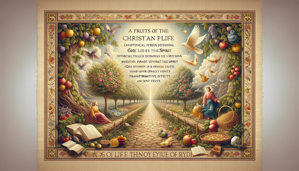 Living by the Spirit: The Fruits, Faith, and Trust in Christian Life