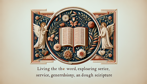 Living the Word: Exploring Service, Generosity, and Comfort Through Scripture