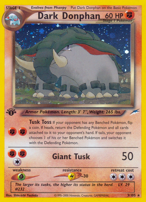 Dark Donphan 3 (Unlimited Holofoil)