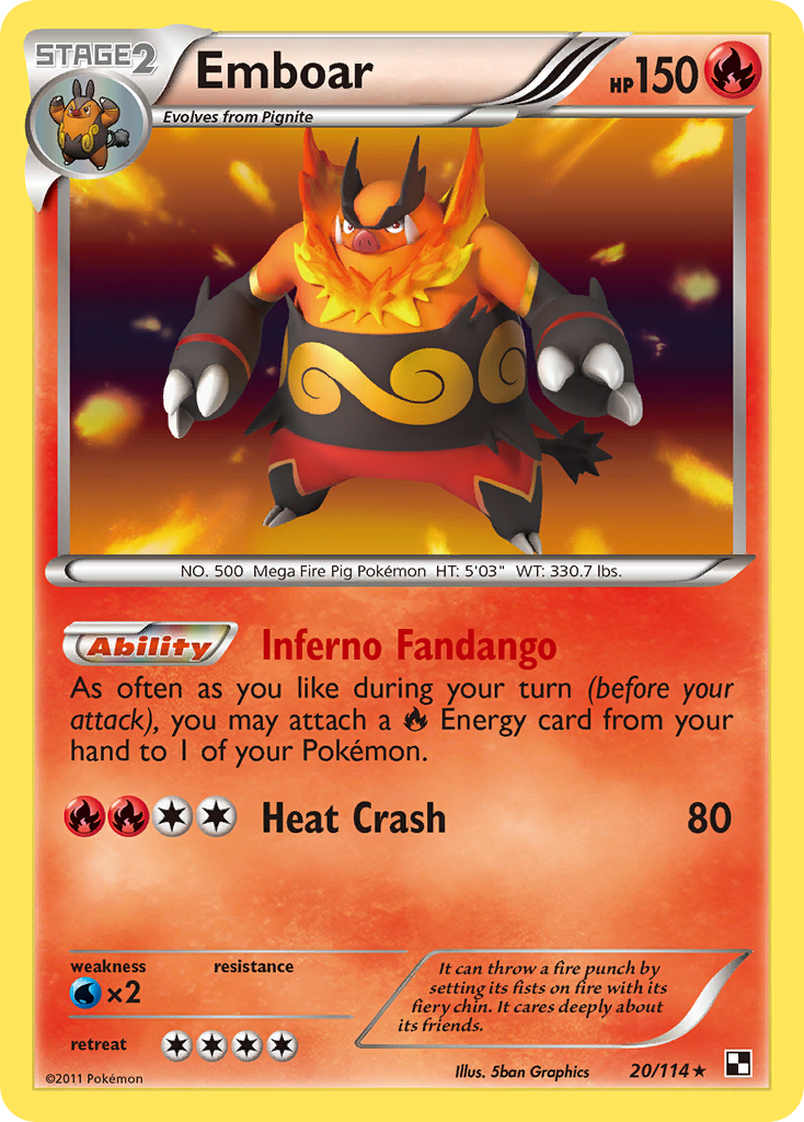 Emboar 20 (Reverse Holofoil)