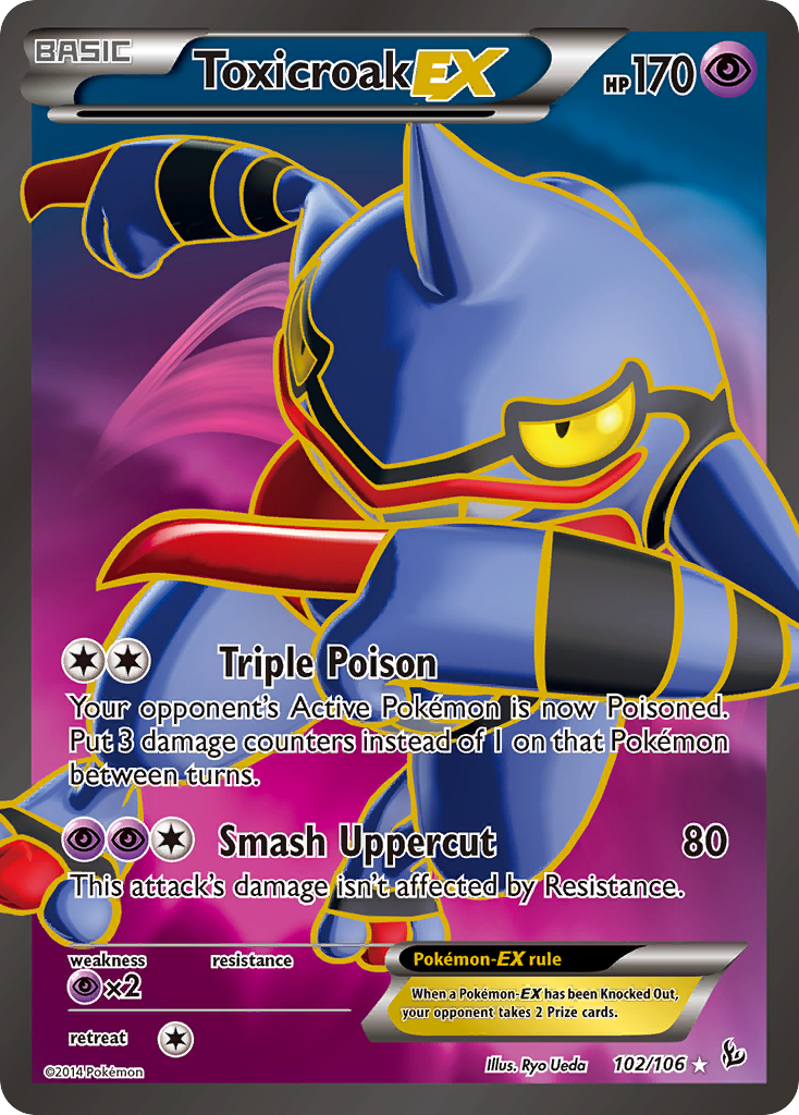 Toxicroak EX 102 (Holofoil)