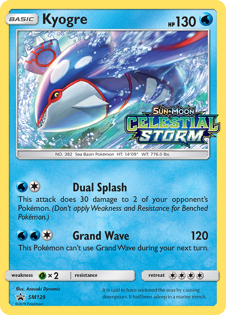 Kyogre SM129 (Holofoil)