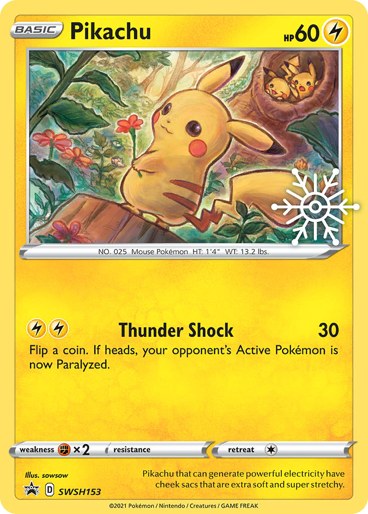 Pikachu SWSH153 (Holofoil)
