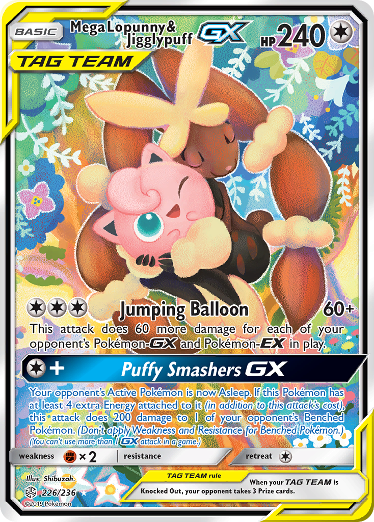 Mega Lopunny & Jigglypuff GX 226 (Holofoil)