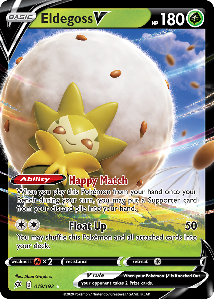 Eldegoss V 19 (Holofoil)