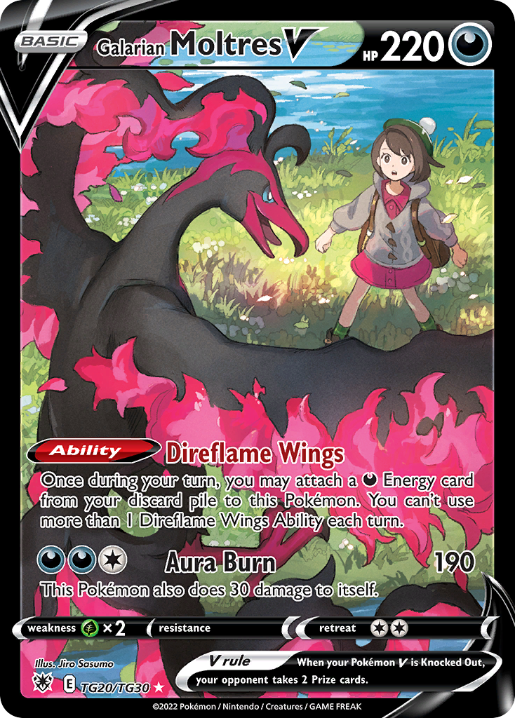 Galarian Moltres V TG20 (Holofoil)