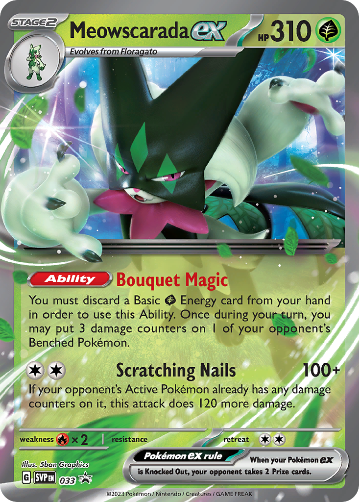 Meowscarada ex 33 (Holofoil)