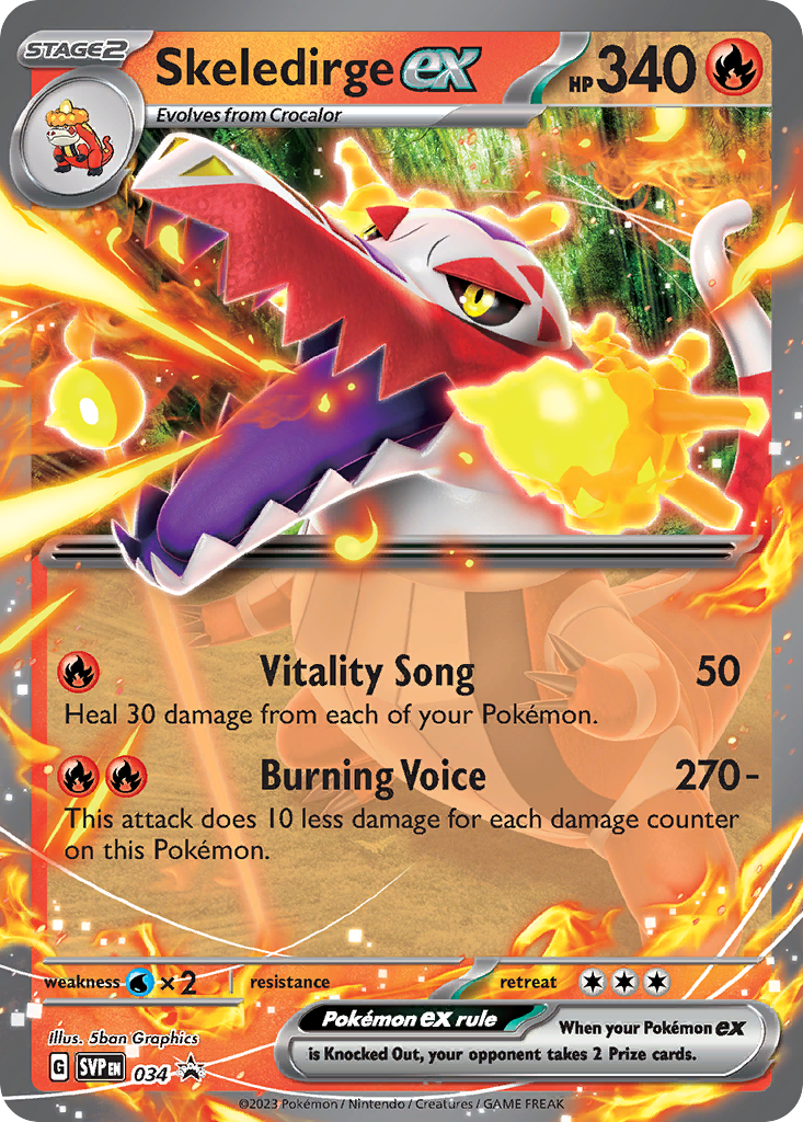 Skeledirge ex 34 (Holofoil)