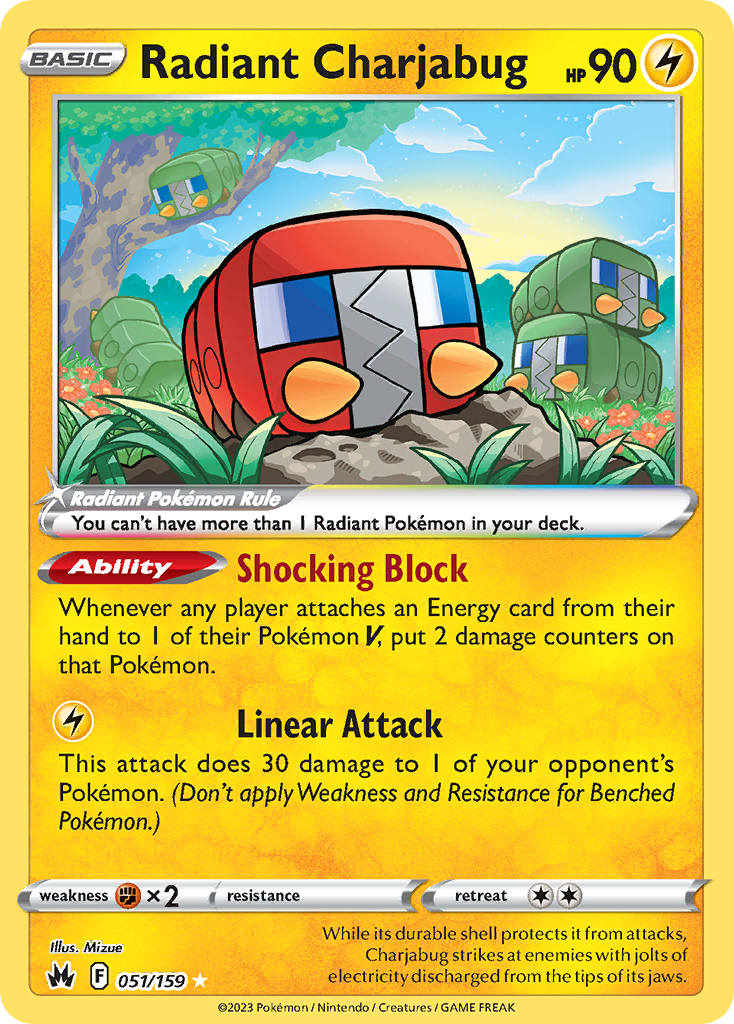 Radiant Charjabug 51 (Holofoil)