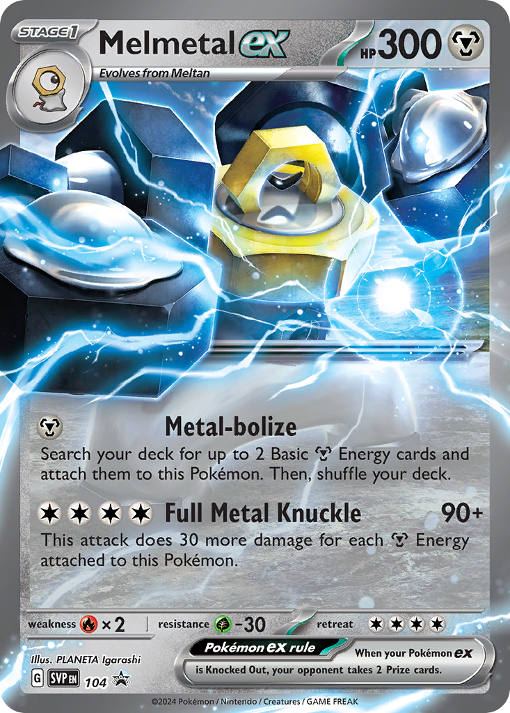 Melmetal ex 104 (Holofoil)
