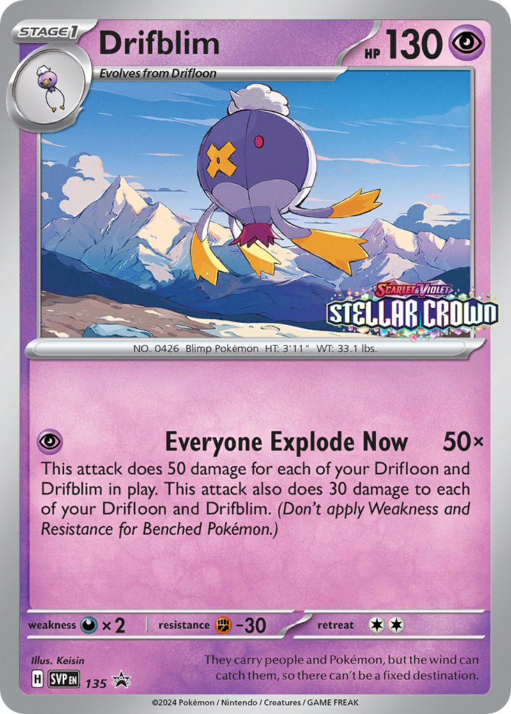 Drifblim 135 (Holofoil)
