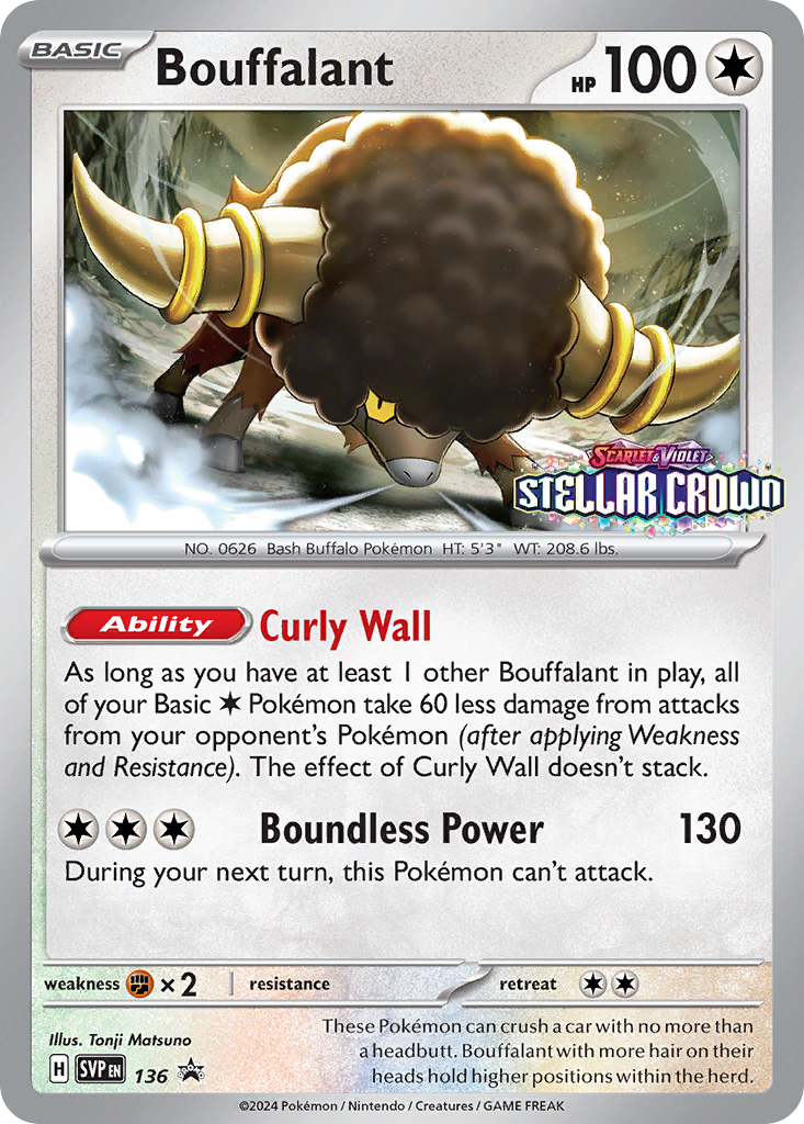 Bouffalant 136 (Holofoil)