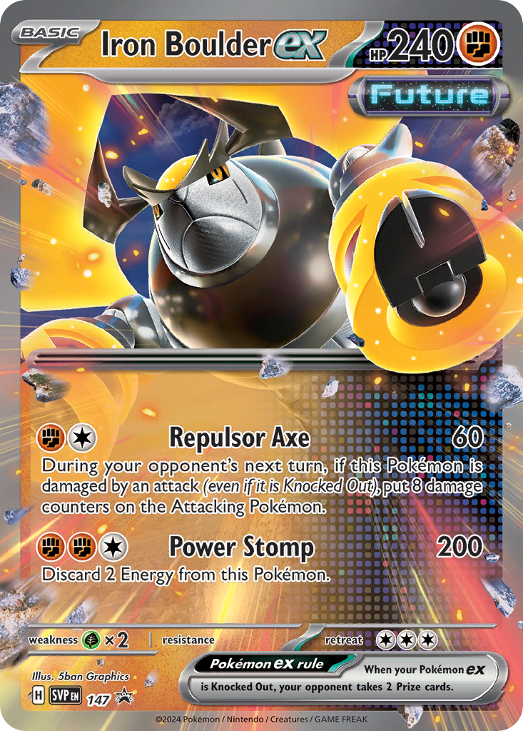 Iron Boulder ex 147 (Holofoil)