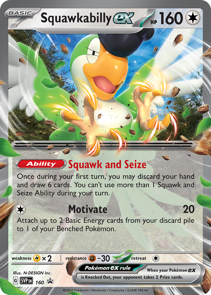 Squawkabilly ex 160 (Holofoil)