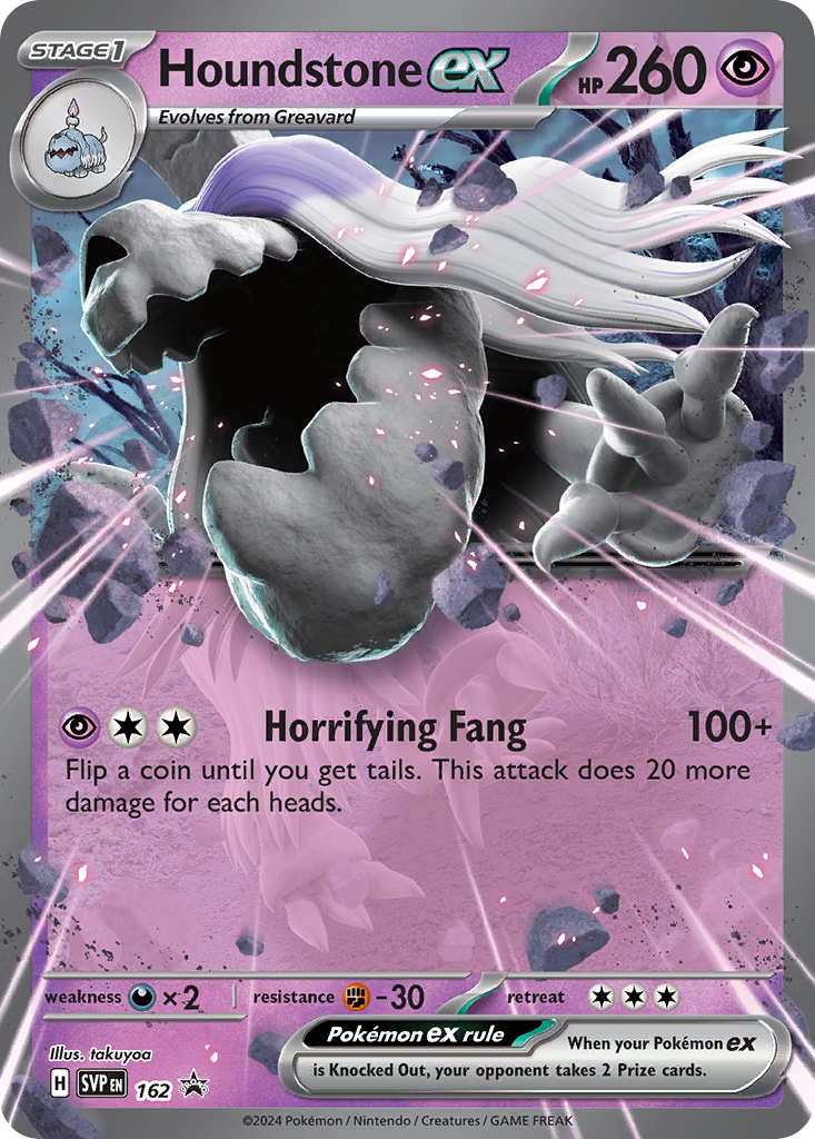 Houndstone ex 162 (Holofoil)