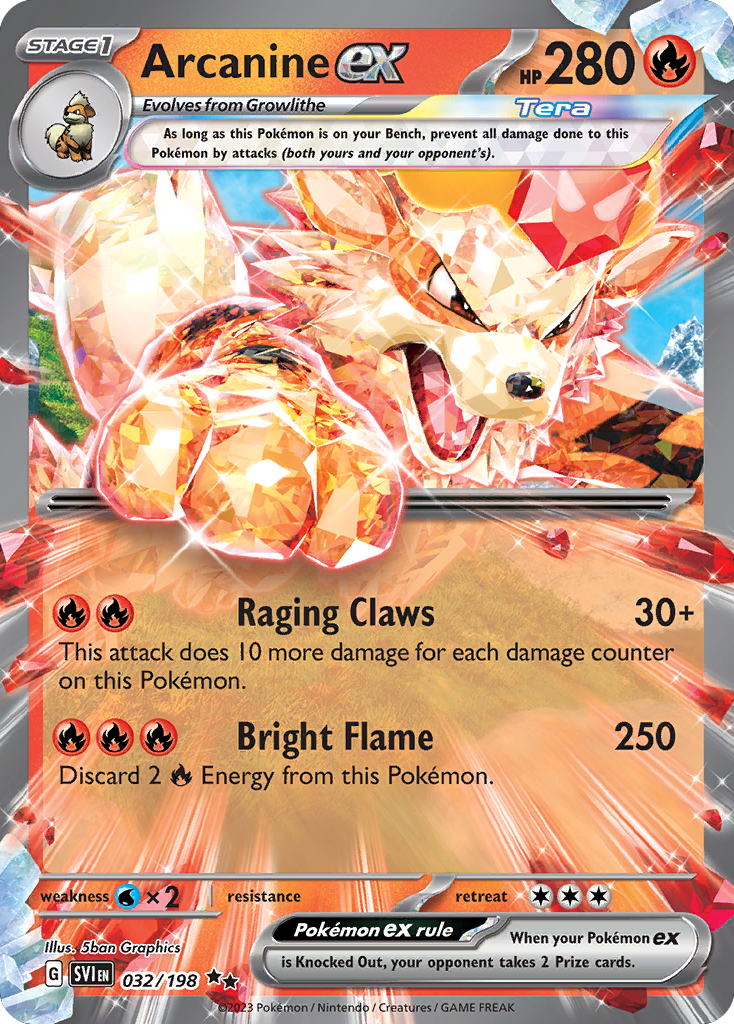 Arcanine ex 32 (Holofoil)