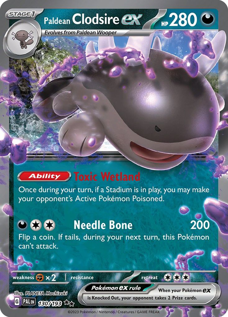 Paldean Clodsire ex 130 (Holofoil)