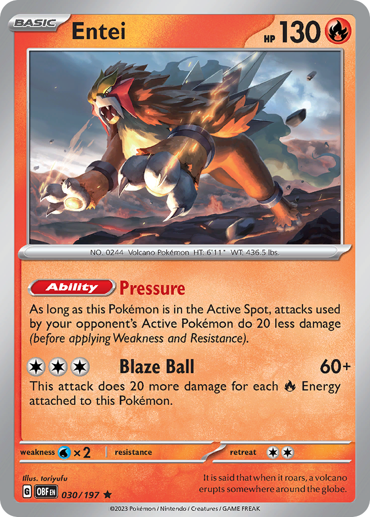 Entei 30 (Reverse Holofoil)