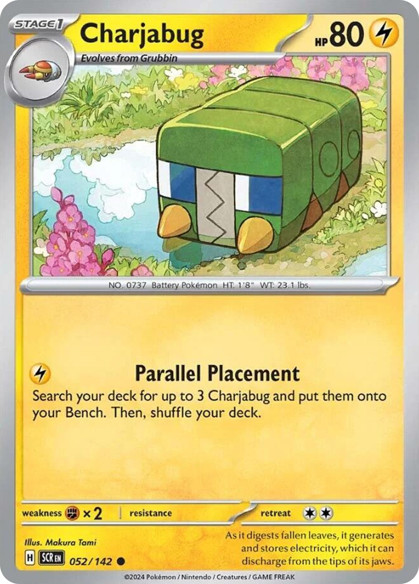 Charjabug 52 (Reverse Holofoil)