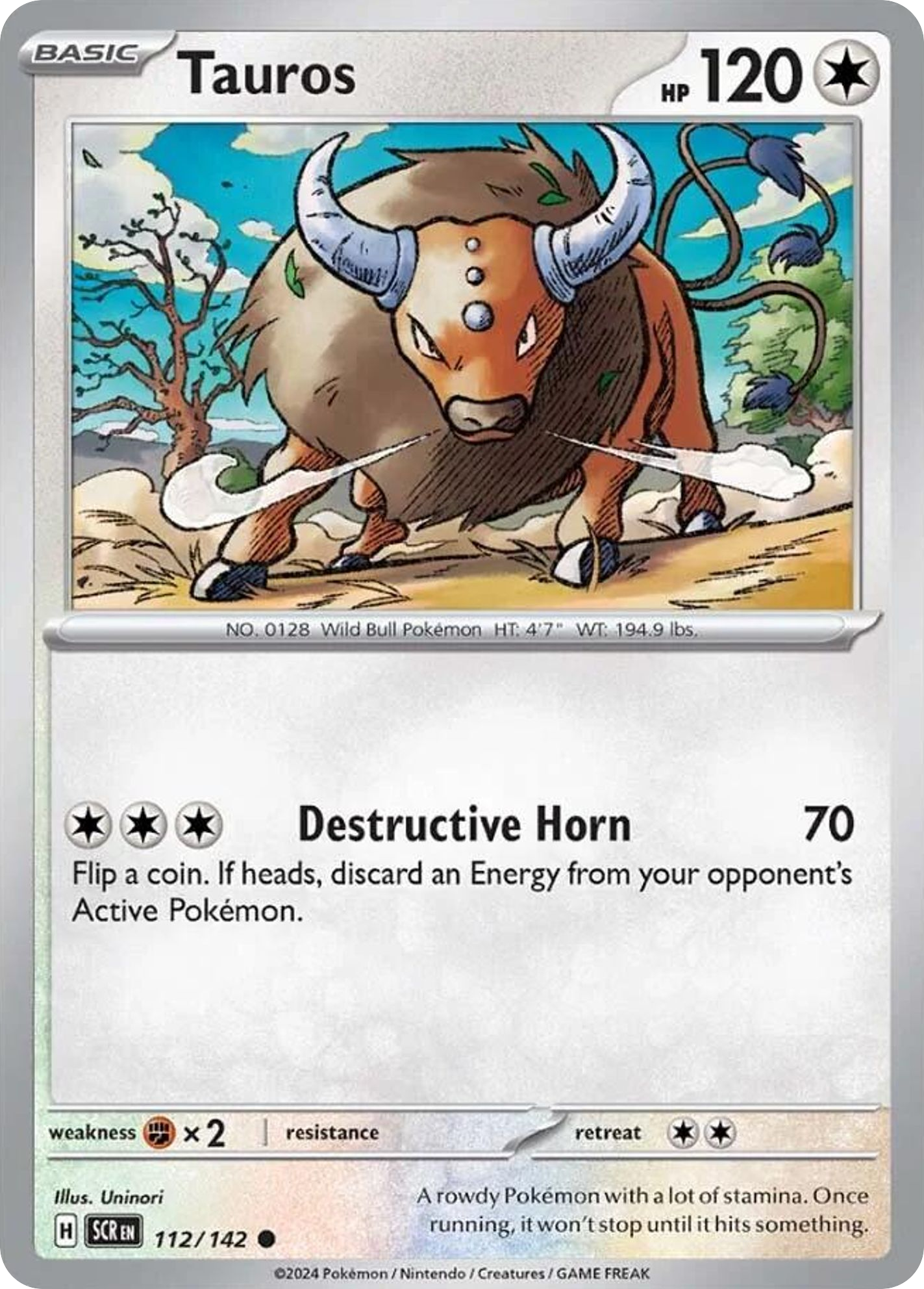 Tauros 112 (Reverse Holofoil)