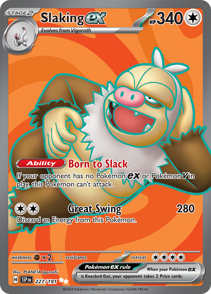 Slaking ex 227 (Holofoil)