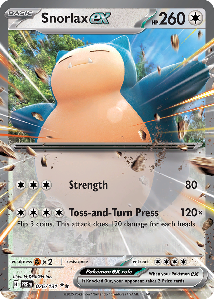 Snorlax ex 76 (Holofoil)