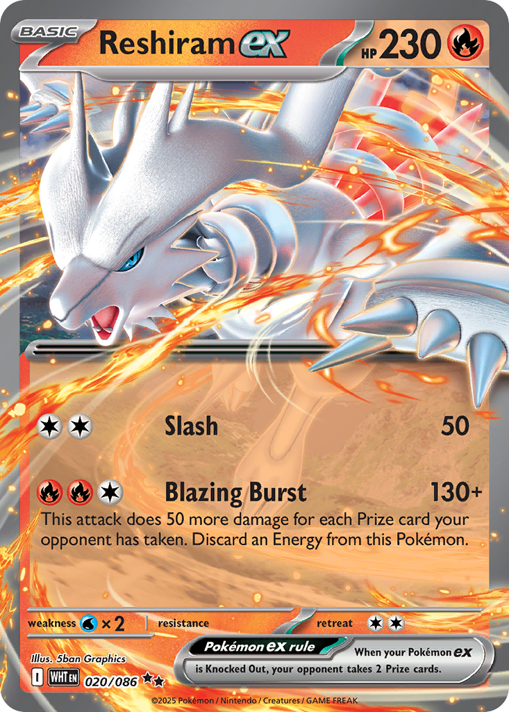 Reshiram ex 20 (Holofoil)